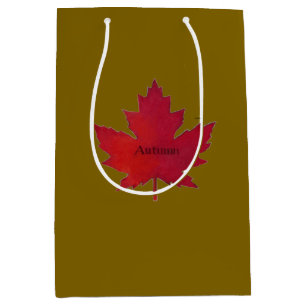 Autumn Canada Maple Leaf Gift Bag