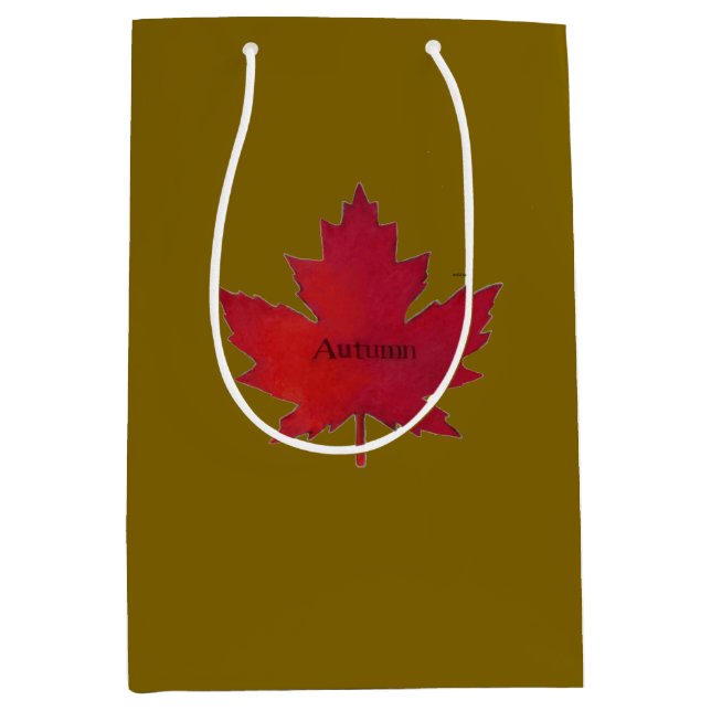 Autumn Canada Maple Leaf Gift Bag (Front)