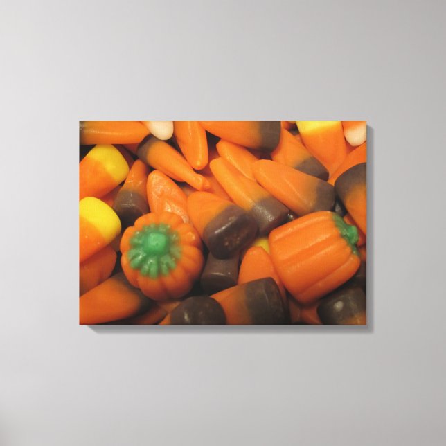 Autumn Candy Corn Canvas (Front)