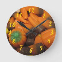 Autumn Candy Corn Clock