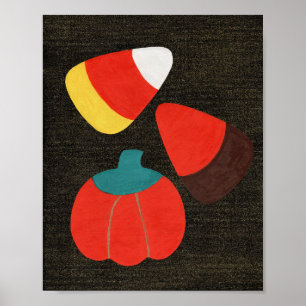 Autumn Candy Corn Mix Poster