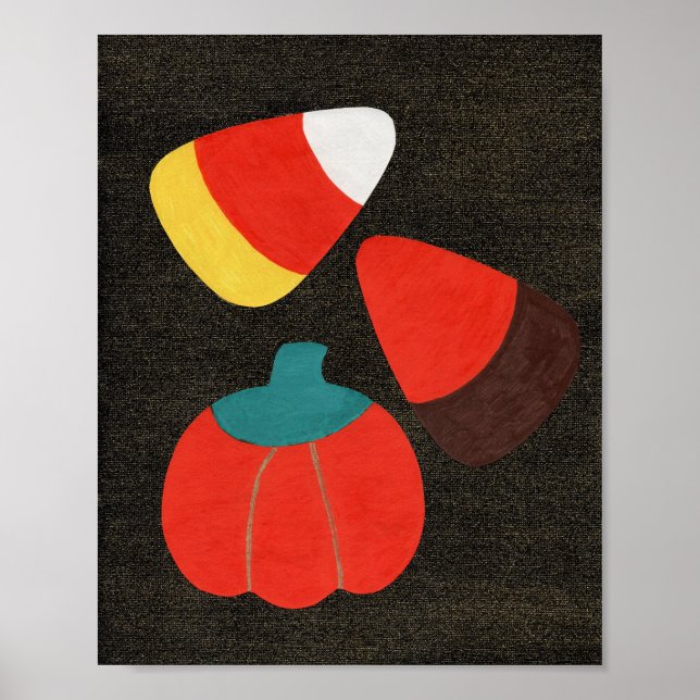 Autumn Candy Corn Mix Poster (Front)