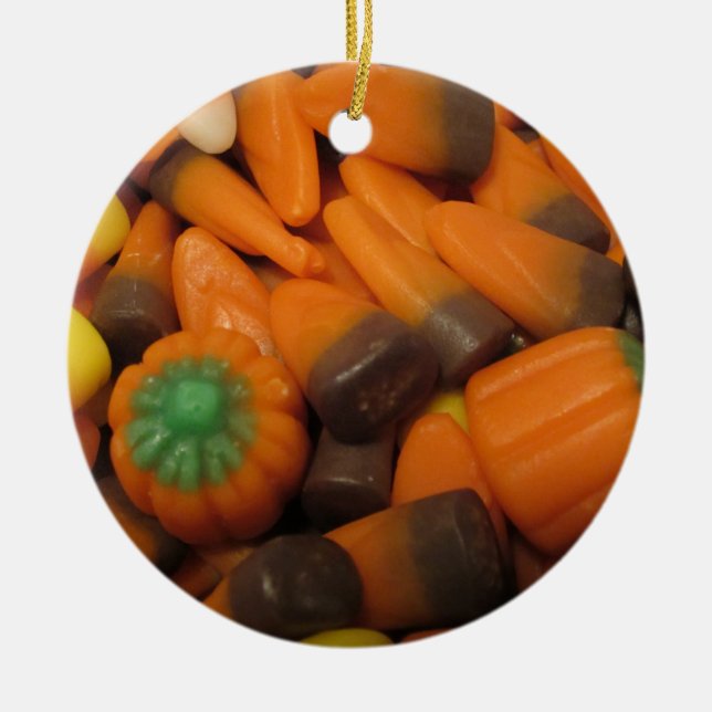 Autumn Candy Corn Ornament (Front)