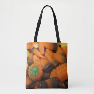 Autumn Candy Corn Tote Bag