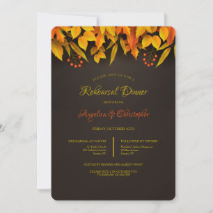 Autumn Canopy Invitation