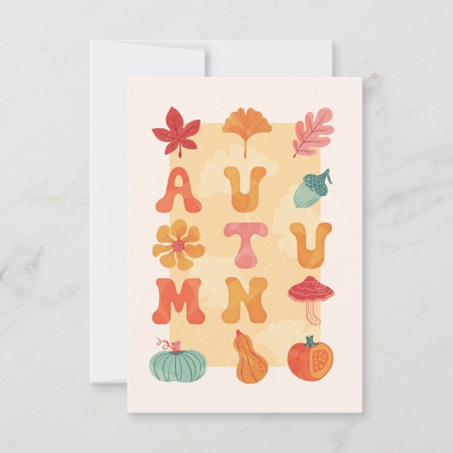Autumn card (Front)
