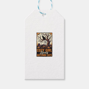 Autumn Cat Lover Vintage Halloween Girl Shirt Desi Gift Tags
