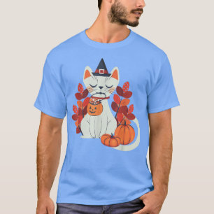 Autumn Cat Vintage Graphic Gift  T-Shirt