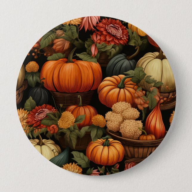Autumn Celebration 4 Inch Round Button (Front)