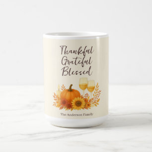 Autumn Celebration - Elegant Gold Thanksgiving Coffee Mug