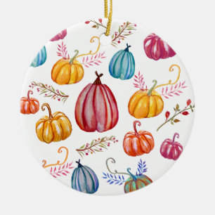 Autumn Celebrations Rustic Pumpkins  Ornament