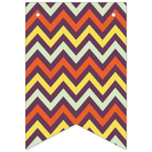 Autumn Chevron Bunting Flags