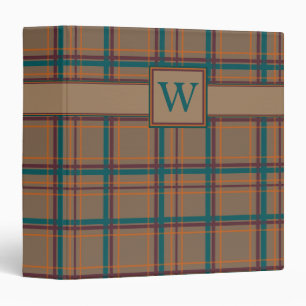 Autumn Chic Plaid Binder