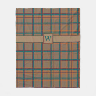 Autumn Chic Plaid Fleece Blanket