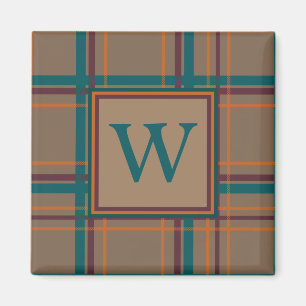 Autumn Chic Plaid Magnet