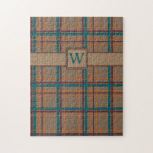 Autumn Chic Plaid Puzzle