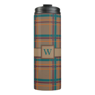 Autumn Chic Plaid Thermal Tumbler