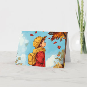 Autumn Child Note Card