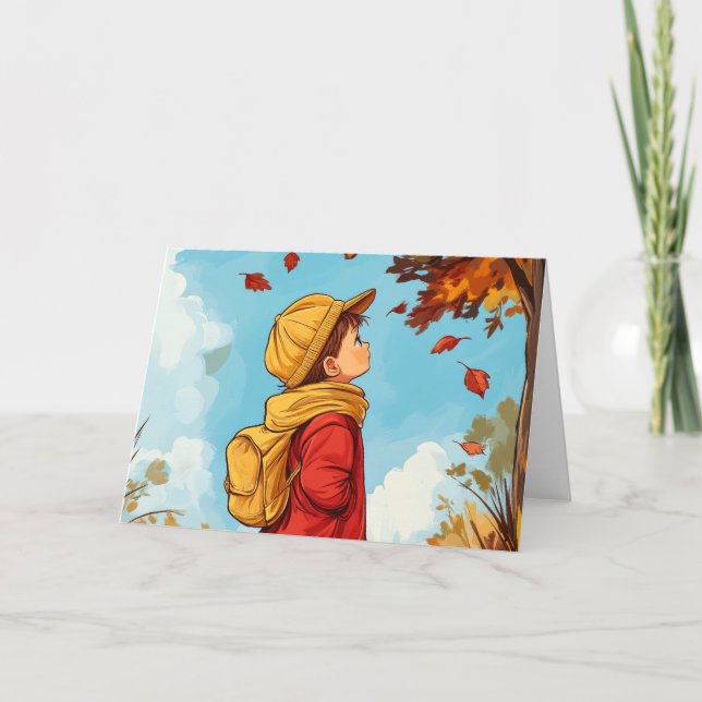 Autumn Child Note Card (Front)