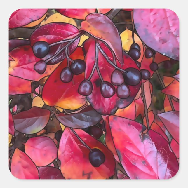 Autumn Chokecherries - Envelope Stickers (Front)