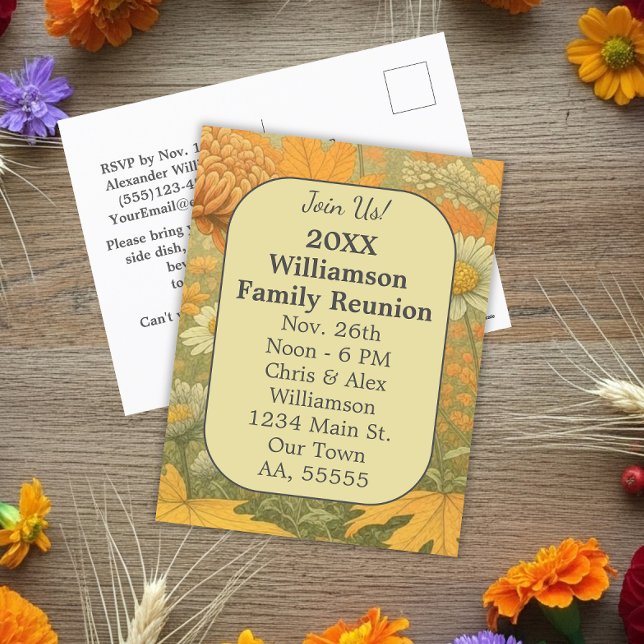 Autumn Chrysanthemum Family Reunion Card (Creator Uploaded)