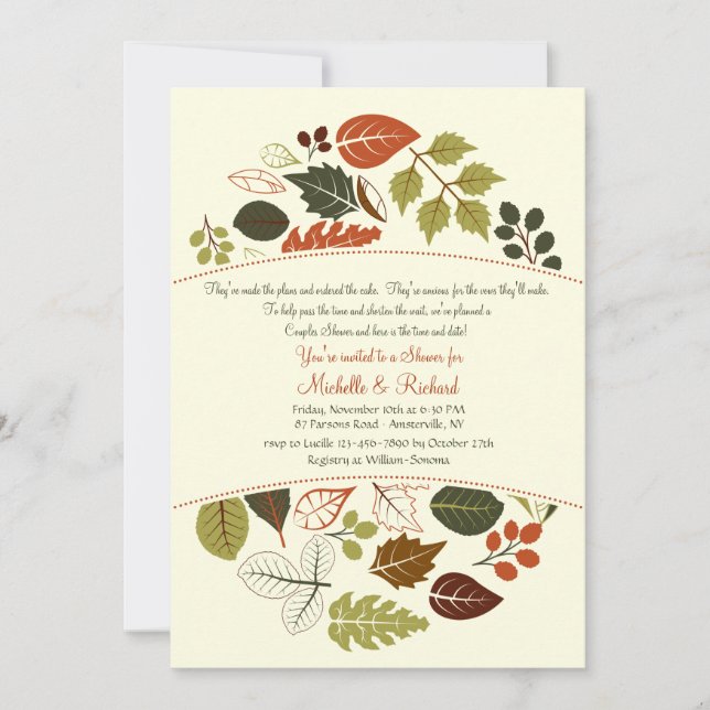 Autumn Circle Invitation (Front)