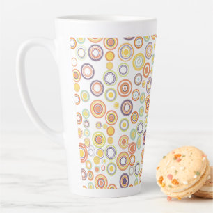 Autumn Circles Latte Mug