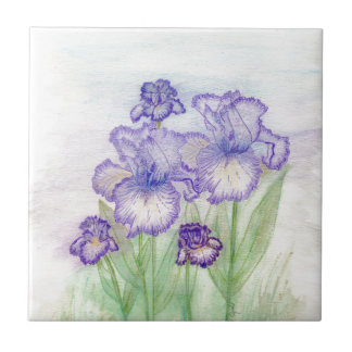 Autumn Circus and Art Deco Iris' Tile