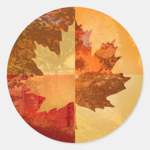 Autumn Classic Round Sticker