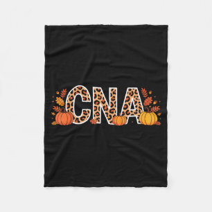 Autumn Cna Fall Certified Nursing Istant  Fleece Blanket