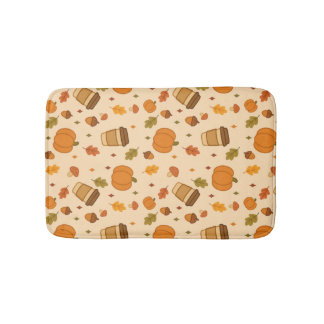 Autumn Coffee Bath Mat