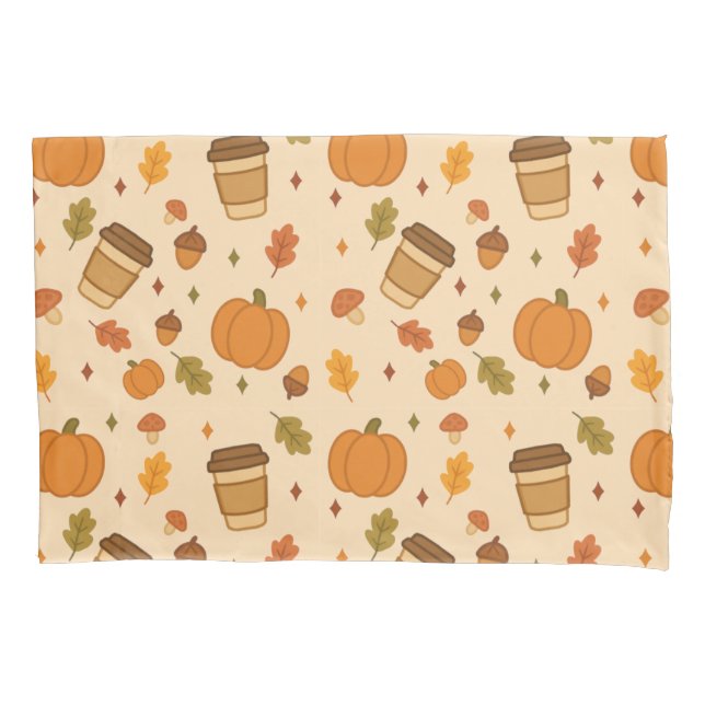 Autumn Coffee Pillowcase (Front)