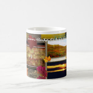 Autumn collage mug