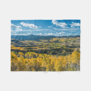 Autumn Color in Flat Tops   Routt National Forest Fleece Blanket