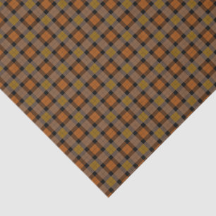Autumn Colored Plaid Tissue Paper