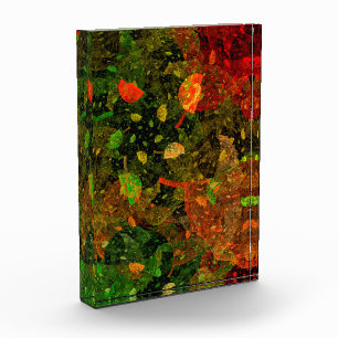 Autumn colorful decorative design photo block