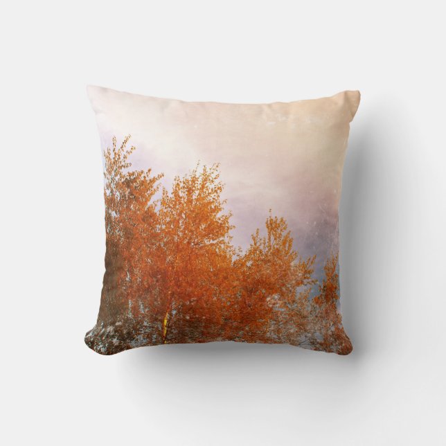 Autumn Colors Throw Pillow (Front)