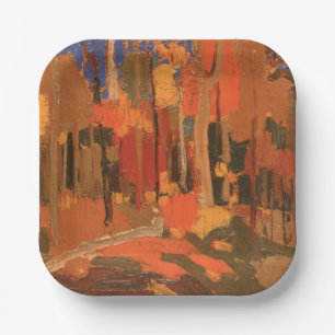 Autumn Colour by Tom Thomson Paper Plate