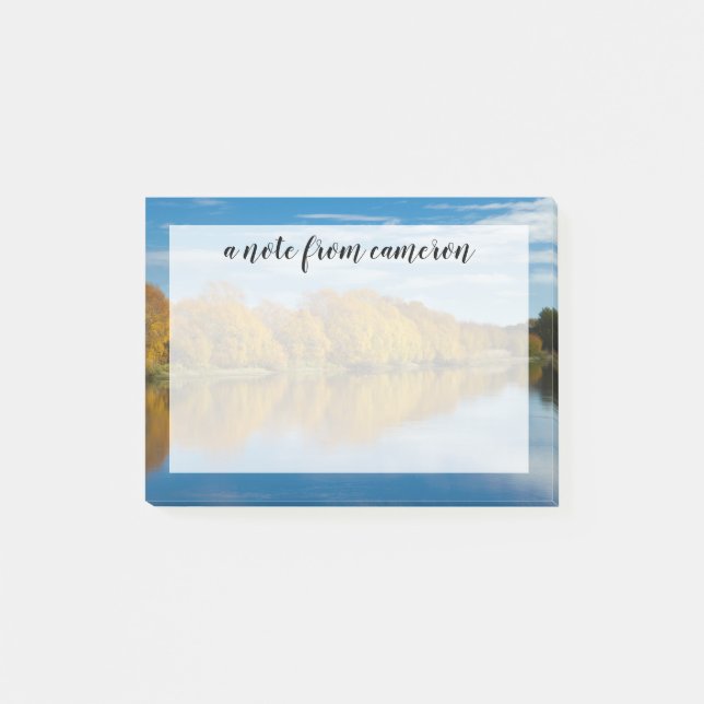 Autumn Colour on Clutha River Post-it Notes (Front)