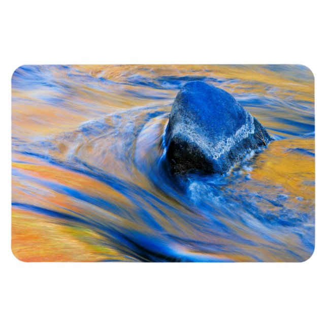 Autumn Colour Water Abstract Magnet (Horizontal)