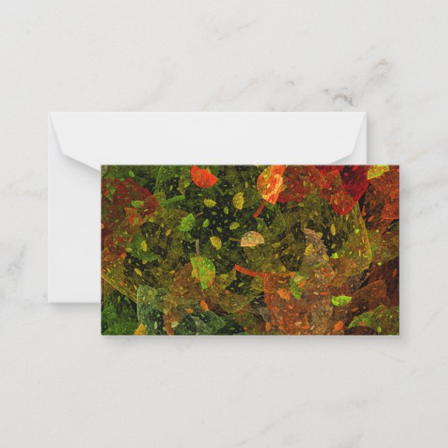 Autumn colourful decorative design card (Front)