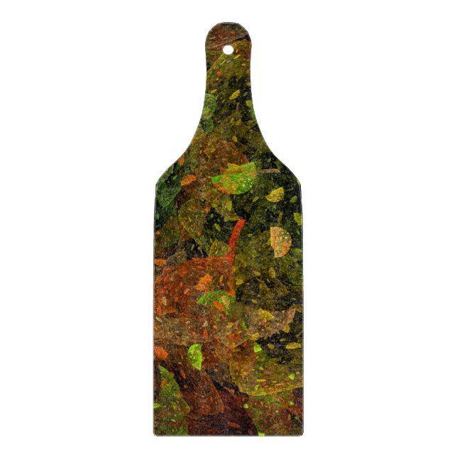 Autumn colourful decorative design cutting board (Front)