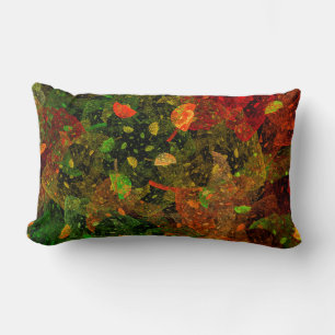 Autumn colourful decorative design lumbar pillow