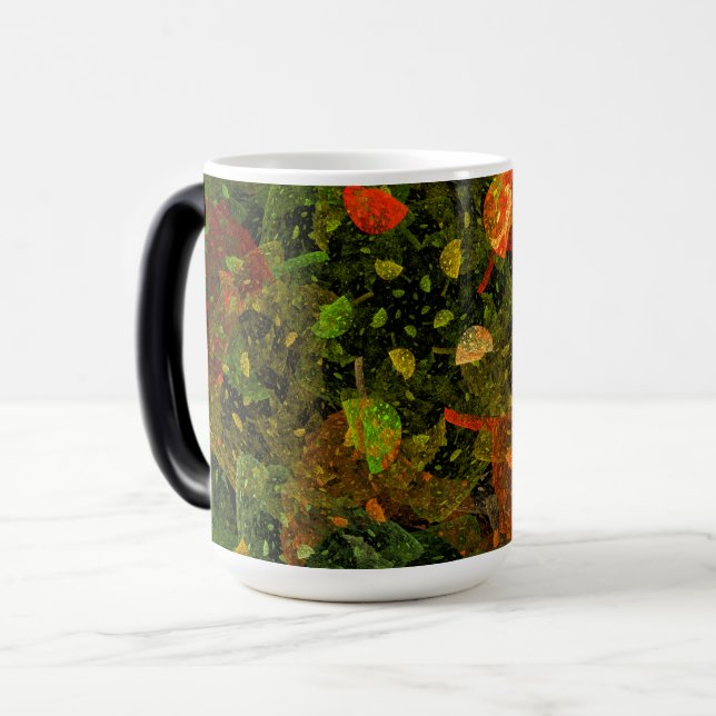 Autumn colourful decorative design magic mug (Front Left)