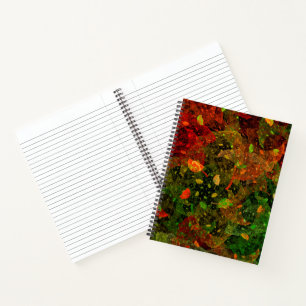 Autumn colourful decorative design notebook