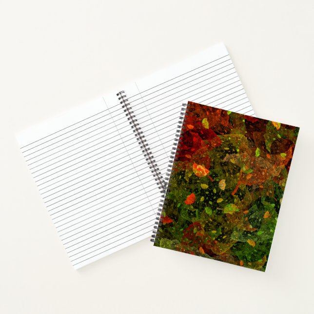 Autumn colourful decorative design notebook (Inside)