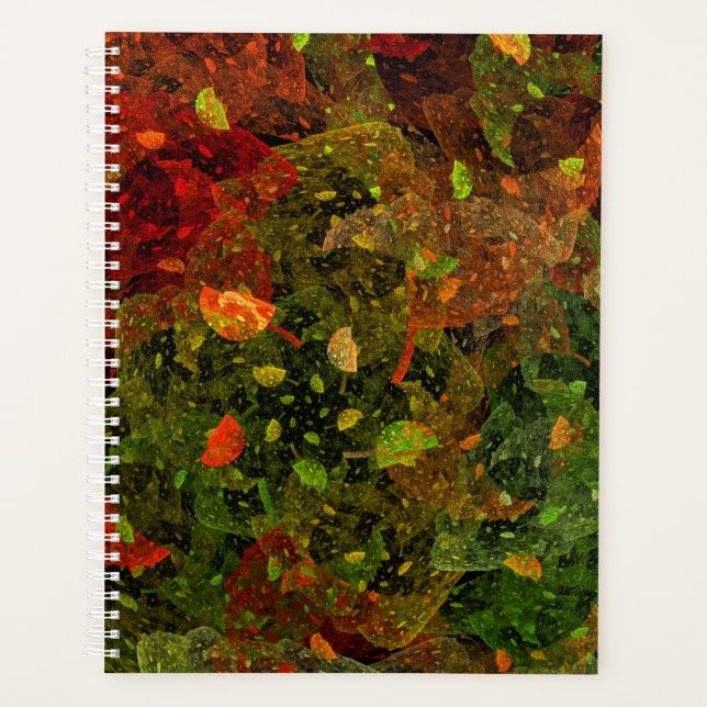 Autumn colourful decorative design planner (Front)