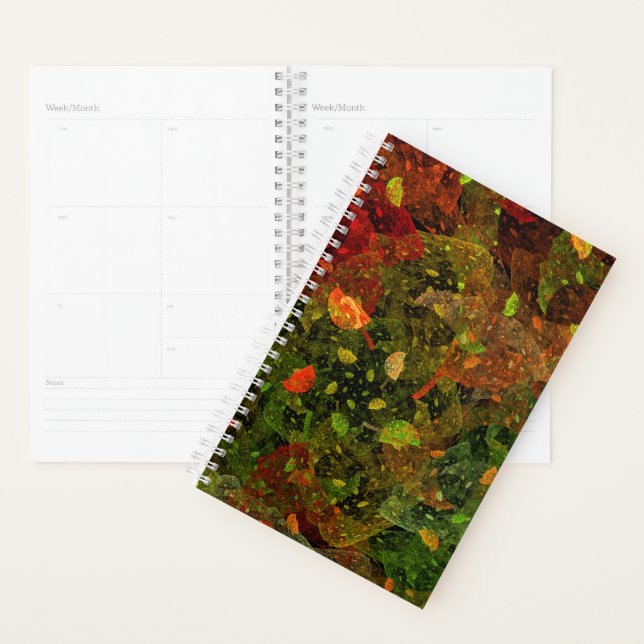 Autumn colourful decorative design planner (Display)
