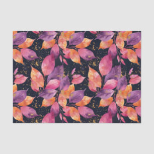 Autumn colourful Fall Leaves Rustic Decoupage Tissue Paper
