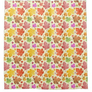 Autumn Colourful Fall Maple Tree Leaves Pattern